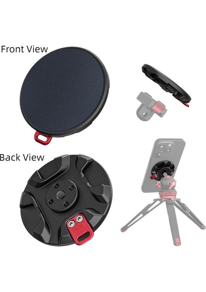 Manyetik Taban Cep Telefonu Tutucu 1/4in Arri Deliği Iphone 16 15 14 12 Magsafe Telefon Stand Tripod Selfie Sticker Mount (Yurt Dışından) modelleri