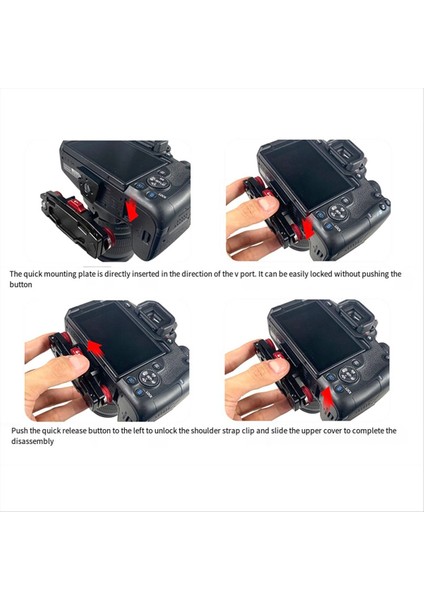 Kamera Bel Kemeri Klipsi Hızlı Bırakma V Plaka Montaj Anti-Shake Hızlı Anahtar Aracı Slr Gimbal Omuz Kayışı Kelepçesi (Yurt Dışından) fiyatları