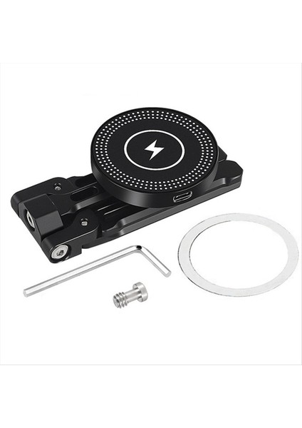 Çok Fonksiyonlu Manyetik Kablosuz Şarj Fotoğrafçılığı Stand Katlama Hızlı Bırakma Tripod El Selfie Telefon Sahibi A (Yurt Dışından) indirimleri