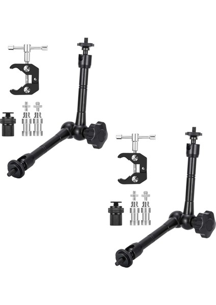 Süper Kelepçeli 16X Sihirli Kol 11 Inç Eklemli Sürtünme Yengeç Kelepçesi 1/4 Inç ve 3/8 Inç Iplik (Yurt Dışından)