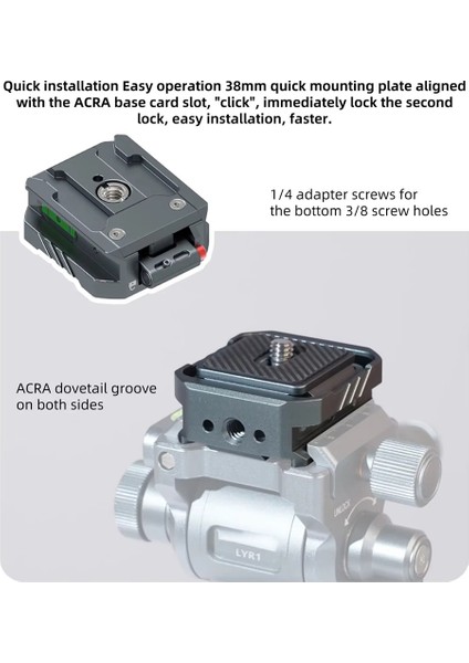 All-Metal Kamera Arca Djı Zhıyun Stabılıer Trumod Kaplık Slıde Ray Ray Hızlı Montaj Bağlantı (Yurt Dışından) indirimleri