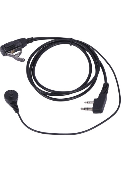 2 Pin Gizli Akustik Hava Tüp Mikrofon Mikrofon Kulaklık Kulaklık Kulaklık Kenwood Baofeng Walkie Talkie Radio (Yurt Dışından) fırsatları