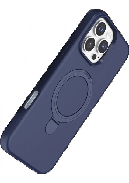 Apple iPhone 16 Pro Max Regal Magsafe Standlı Kapak - Lacivert modelleri