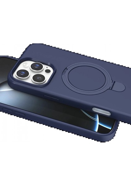 Apple iPhone 16 Pro Max Regal Magsafe Standlı Kapak - Lacivert fırsatları