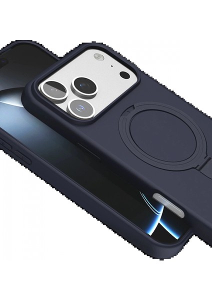 Apple iPhone 17 Pro Regal Magsafe Standlı Kapak - Lacivert indirimleri
