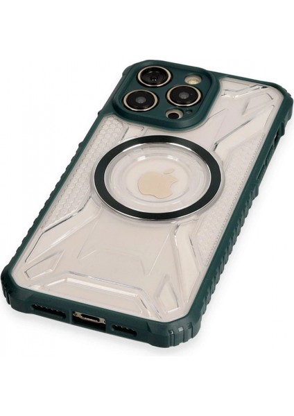 iPhone 12 Pro Kılıf Prag Magneticsafe Kapak - Koyu Yeşil fırsatları