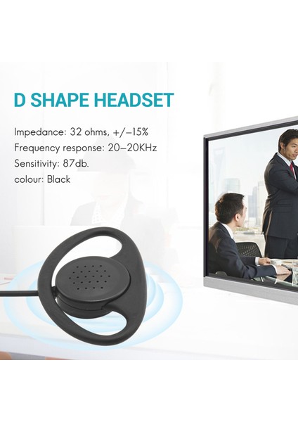 3.5mm Dinle D Din D Dinle Kulak Kulağı Kulaklık Konuşmacı Mic Motorola Kenwood Walkie-Talkie (Yurt Dışından) modelleri