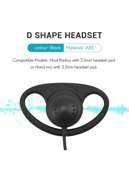 3.5mm Dinle D Din D Dinle Kulak Kulağı Kulaklık Konuşmacı Mic Motorola Kenwood Walkie-Talkie (Yurt Dışından) indirimleri