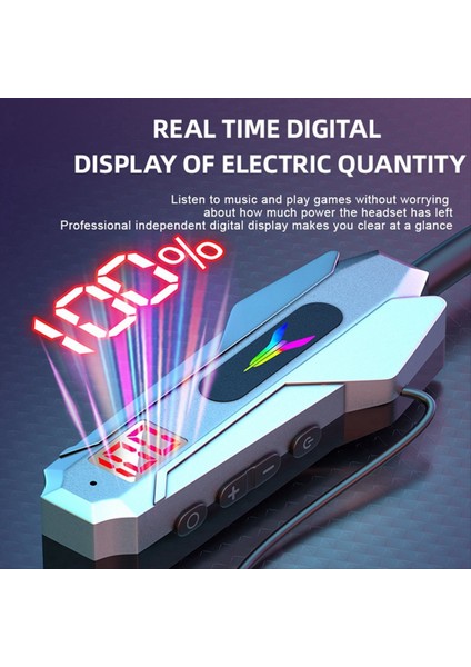 Kablosuz Bluetooth Kulaklıklar Boyun Bandı LED Ekran Oyun Kulaklığı Su Geçirmez Manyetik Spor Kulaklıklar Hd Mikrofonlu Yeşil (Yurt Dışından) fırsatları