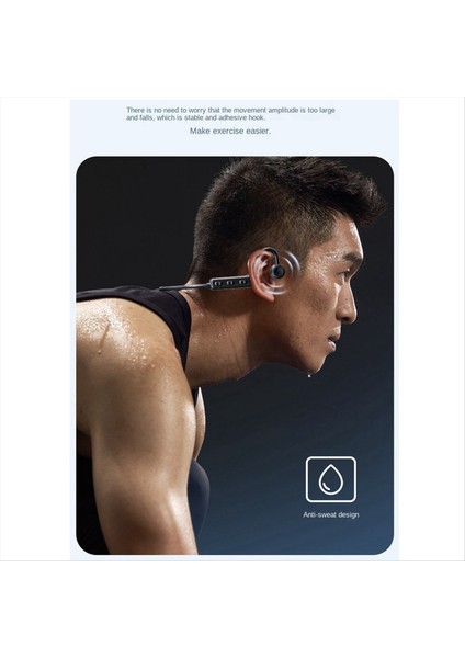 Kablosuz Kulaklıklar Boyun Monte Kemik Iletimi Bluetooth Kulaklık Kulaklıkları Akıllı Telefonlarda Çalışır Müzik Kulaklığı (Yurt Dışından) fırsatları