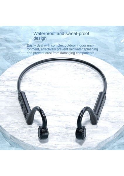 Kablosuz Kulaklıklar Boyun Monte Kemik Iletimi Bluetooth Kulaklık Kulaklıkları Akıllı Telefonlarda Çalışır Müzik Kulaklığı (Yurt Dışından) indirimleri