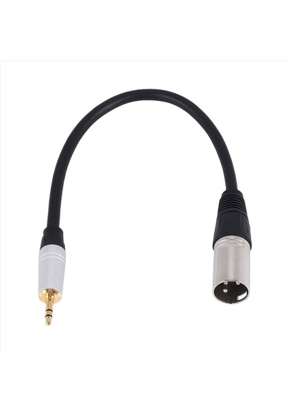 Mikrofon Ses Kaydı Için 0.3 Metre 3,5 mm Erkek Jak Fişi 3 Pin Xlr Erkek Korumalı Stereo Kablo (Yurt Dışından)