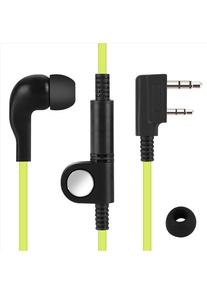 2 Pin Noodle Style Earbud Kulaklık K Baofeneng UV5R BF-888S UV5R Radyo Yeşil Tel (Yurt Dışından)