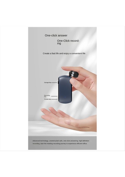 K68 Bluetooth Kulaklık Lavalier Geri Çekilebilir Eklenti Kartı Tek Kulaklık Çok Işlevli Klip Kulak Seti Mp3 Çalar Beyaz (Yurt Dışından) indirimleri