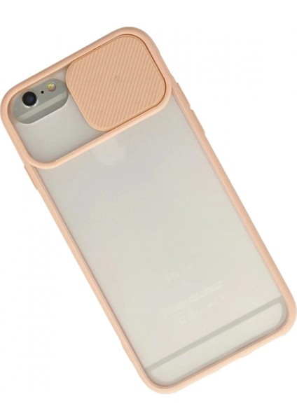 iPhone 6 Kılıf Palm Buzlu Kamera Sürgülü Silikon - Pembe fiyatları