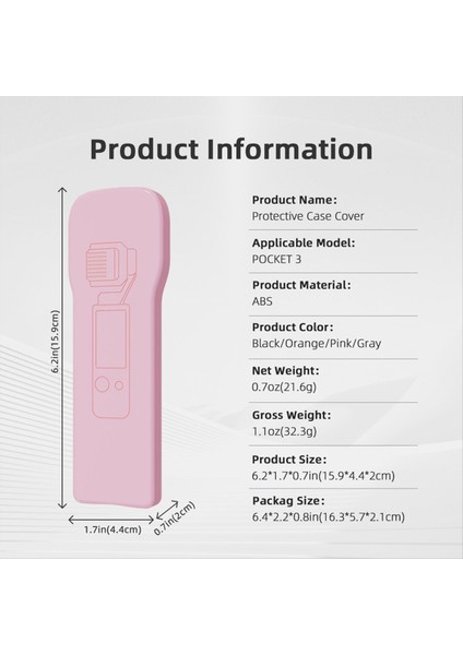 Djı Osmo Cep 3 Kamera Aksesuarları Ekranı Koruyucu Kılıf Gri (Yurt Dışından) indirimleri