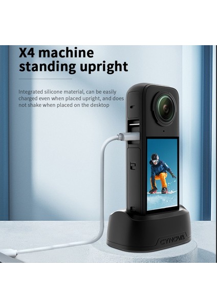 INSTA360 X4 Silikon Stand Taban Tutucu Montajı Için Cynova Insta 360 X4 Aksiyon Kamera Aksesuarları (Yurt Dışından) modelleri