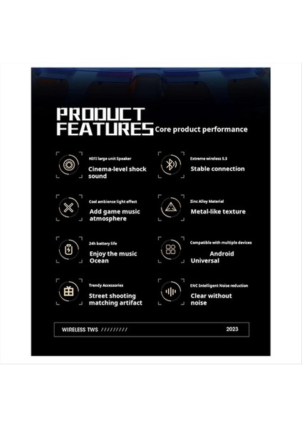 Enc Gürültü Azaltma Aı Ekran Bluetooth Kulaklıklar Stereo Kulaklıklar, Mikrofonlu Spor Kablosuz Kulaklıklar (Yurt Dışından) fırsatları