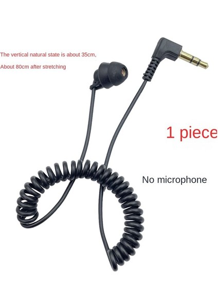 3.5mm Yay Kulaklık Tek Yan Kulaklık Kulaklıkları Cep Telefon Mp3 Bilgisayar Için Kablolu Kulaklık Seti (Yurt Dışından)