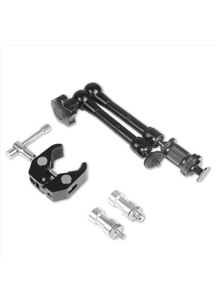 Süper Kelepçeli 4x Sihirli Kol 11 Inç Eklemli Sürtünme Yengeç Kelepçesi 1/4 Inç ve 3/8 Inçlik Dslr Kamera Için Iplik (Yurt Dışından) fiyatları