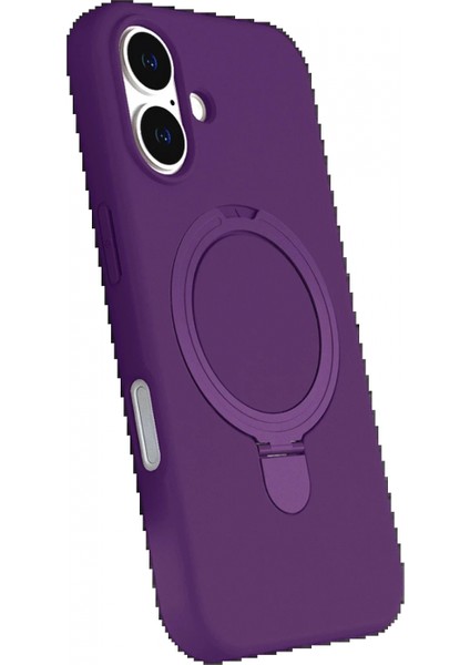 Apple iPhone 16 Regal Magsafe Standlı Kapak - Derin Mor fiyatları