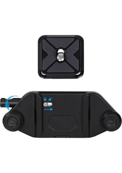 Hızlı Asma Toka Mikro-Single Aksesuarları Hızlı Yükleme El Hareketi Hızlı Bırakma Montajı (Siyah) (Yurt Dışından)