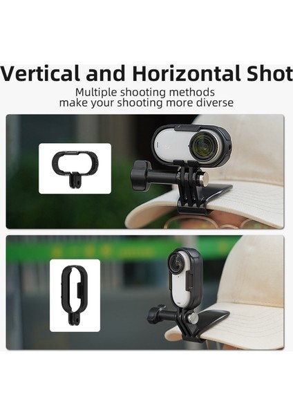 INSTA360 Için Flymile Go 3/3s Aksesuar Kip Klip Başparmak Kamera Adaptörü Uzatma Braketi Yatay Dikey Şut Sınır (Yurt Dışından)