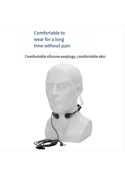 Walkie-Talkie Kulaklığı Uzatılabilir Ayarlanabilir Laringeal Kontrol Mikrofonu Baofeneng UV-5R BF-888S için Kulaklık (Yurt Dışından) indirimleri