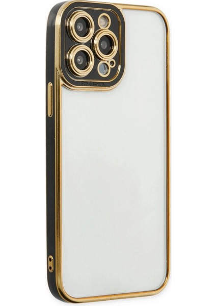 iPhone 14 Pro Kılıf Liva Lens Silikon - Siyah