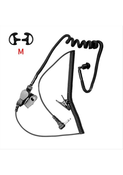 3,5mm Monaural Kulaklık Yay Hava Tüpü Değiştirme Walkie Tallie Earplug Radyo Kulaklık Kulaklığı Bed (Yurt Dışından) indirimleri