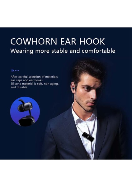 LED Güç Dijital Ekran Bluetooth Kablosuz Kulaklıklar Geri Çekilebilir Yakalı Klip (Yurt Dışından) fırsatları