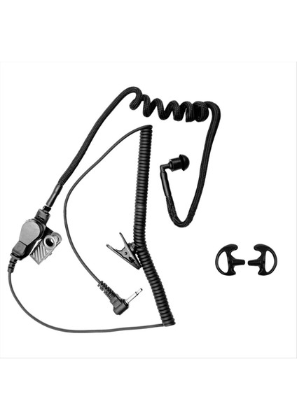 3,5mm Monaural Kulaklık Yay Hava Tüpü Yedek Walkie Tallie Earplug Radyo Kulaklık Kulaklığı C Için Değiştirme C (Yurt Dışından)