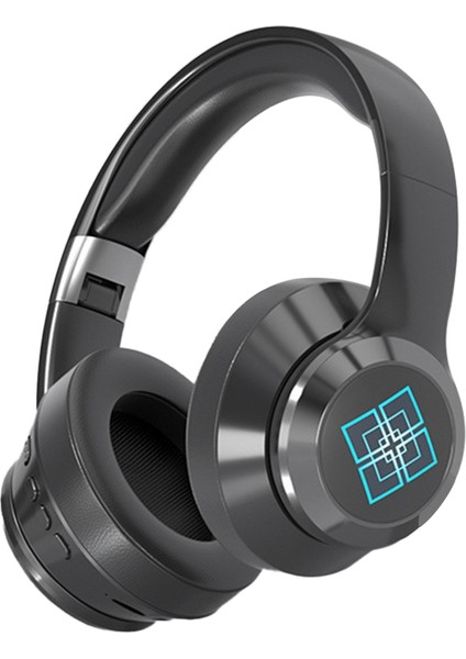 Kablosuz Bluetooth V5.2 Kulaklıklar Enc Gürültü Engelleme Kulaklıkları Katlanabilir Ayarlanabilir Genç Kulaklıklar Siyah (Yurt Dışından)