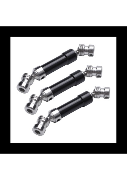 3pcs Metal Arka Merkezi Şaftı Cvd Şanzıman Mili 1 12 Wltoys 12428 12423 Siyah (Yurt Dışından)