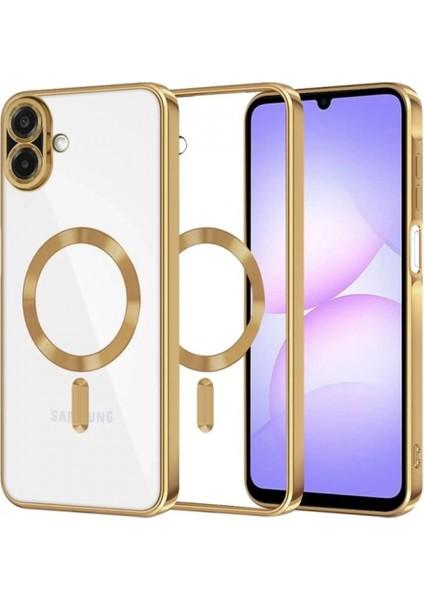 Samsung Galaxy A07 Kross Magneticsafe Kapak - Gold