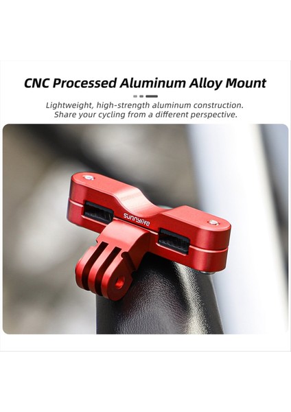 Aksiyon Için Sunnylife Bisiklet Koltuk Braketi 5PRO/INSTA360 X4/GOPRO13 Aksiyon Kamera Bisiklet Koltuk Ray Montajı Kırmızı (Yurt Dışından) indirimleri