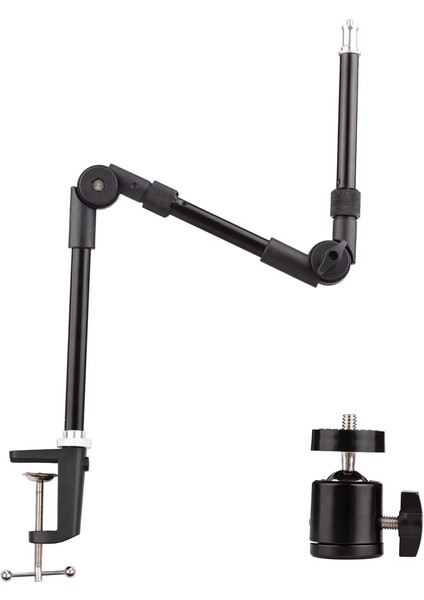 1/4 St-01 Bracket Enlikli Katlanabilir Masa Montajı Stand Stand Balajı Dolgu Işık LED Halka Işık Kamera Akıllı Telefon (Yurt Dışından)