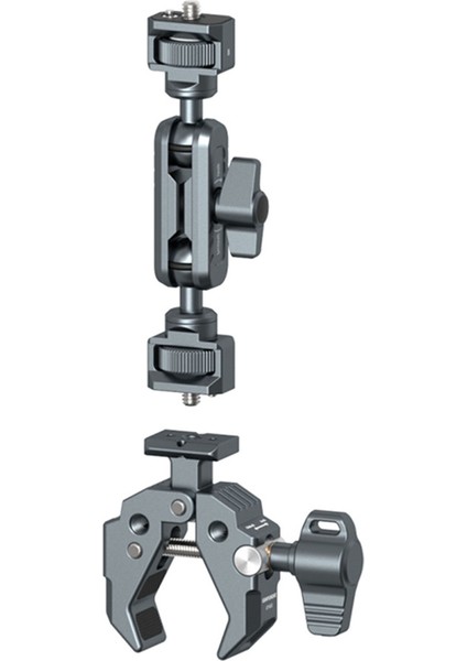 Dslr Kamera Için Nato Tabanlı Çok Işlevli Yengeç Pençesi Süper Kelepçe Mikrofon LED Işıkları Izler Için Güçlü Sabit Kelepçe (Yurt Dışından)