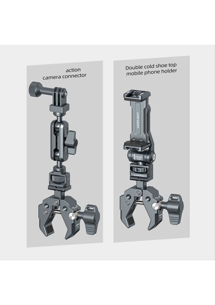 Dslr Kamera Için Nato Tabanlı Çok Işlevli Yengeç Pençesi Süper Kelepçe Mikrofon LED Işıkları Izler Için Güçlü Sabit Kelepçe (Yurt Dışından) indirimleri