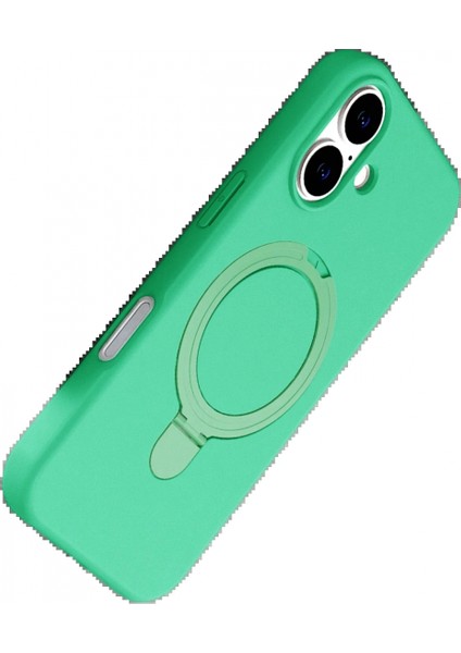 Apple iPhone 16 Plus Regal Magsafe Standlı Kapak - Yeşil fırsatları