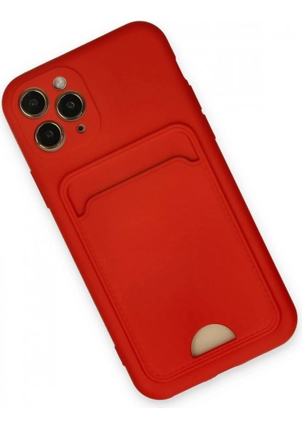 iPhone 11 Pro Kılıf Kelvin Kartvizitli Silikon - Kırmızı modelleri
