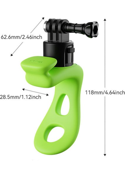 Telesin Eylem Kamera Montajı Silikon Ayarlanabilir Mini Esnek Braket Gopro INSTA360 Eylem Kamera Aksesuarları Turuncu (Yurt Dışından)