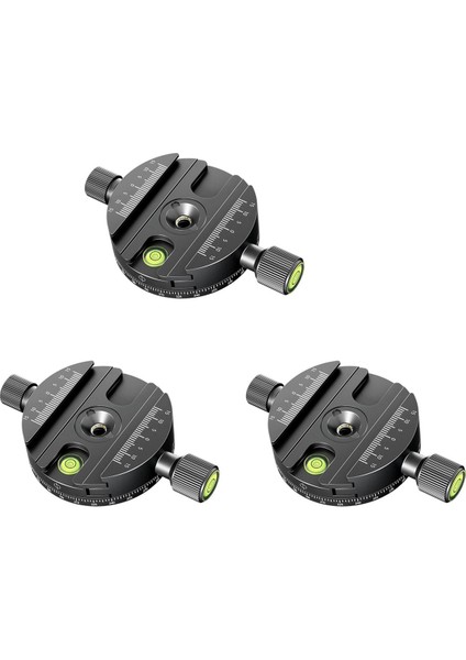 3x Panoramik Dönen Hızlı Serbest Bırakma Plakası Kelepçesi Tripod Gimbal Evrensel Kelepçe Slr Kamera Fotoğrafçılık Hızlı Bırakma Taban (Yurt Dışından)