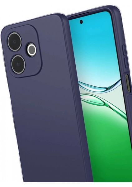 Oppo A5 Pro 4g First Silikon - Lacivert modelleri