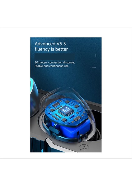 M45 Mecha Oyun Kablosuz Bluetooth Kulaklık Tws 5.3 Kulaklık Touch Dijital Ekran Gürültü Azaltma Stereo Müzik Kulaklığı A (Yurt Dışından) fiyatları