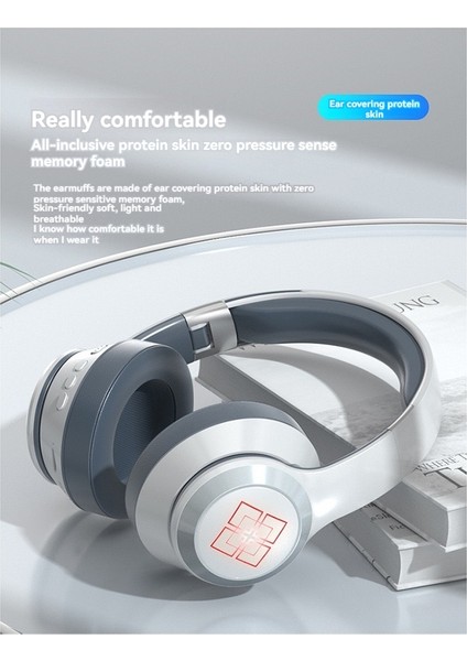 Kablosuz Bluetooth V5.2 Kulaklıklar Enc Gürültü Engelleme Kulaklıkları Katlanabilir Ayarlanabilir Genç Kulaklıklar Beyaz Kırmızı (Yurt Dışından) indirimleri