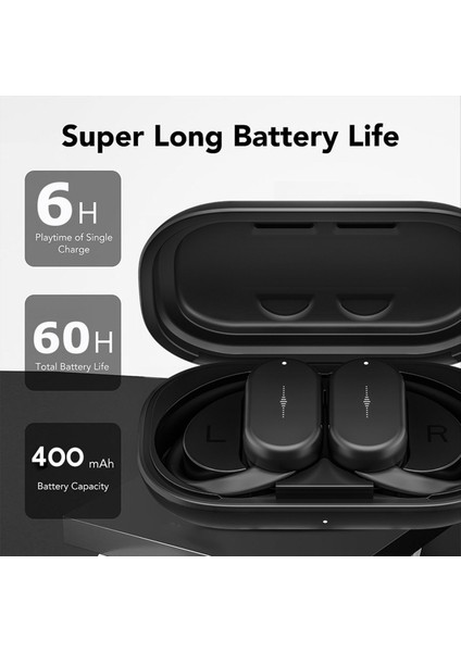 Kablosuz Kulaklıklar Tws Kulaklıklar Derin Bas Döndürülebilir Earhook Bluetooth Kulaklıklar Için Mikrofonlu Sürücüler Için Ofis Sporu Siyah (Yurt Dışından) modelleri