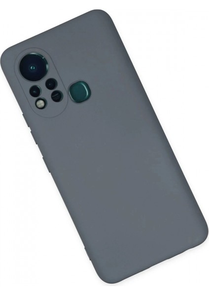 Infinix Hot 11S Kılıf Nano Içi Kadife Silikon - Gri modelleri
