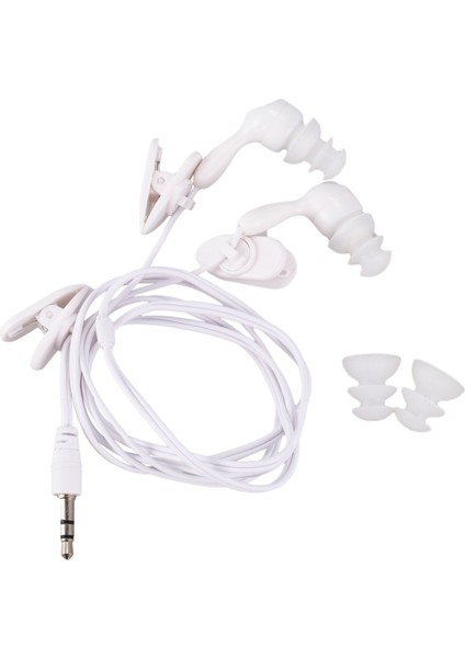 Mp3 Mp4 Sualtı Beyaz Için Su Geçirmez Kulak Içi Kulaklık Kulaklık (Yurt Dışından)