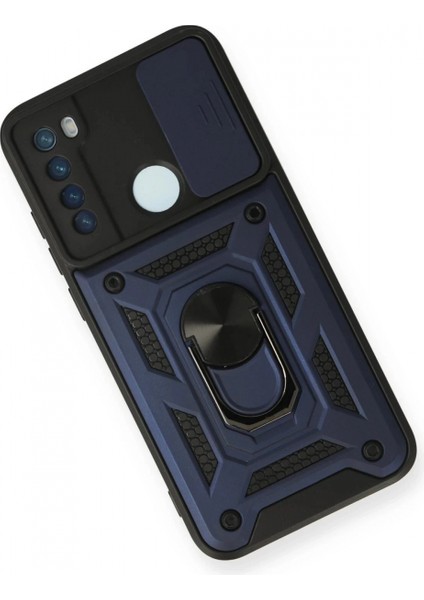 Xiaomi Redmi Note 8 Kılıf Pars Lens Yüzüklü Silikon - Lacivert modelleri